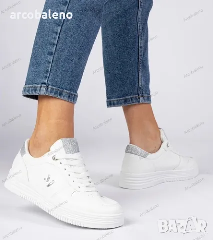 Дамски маратонки със златен и сребърен блясък Emilia, 3цвята , снимка 11 - Маратонки - 49426464