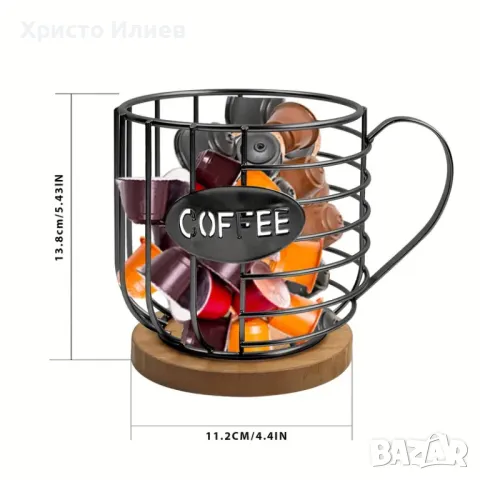 Органайзер Метална поставка за кафе капсули за Долче Густо Неспресо Nespresso Dolce Gusto Lavazza, снимка 6 - Кафемашини - 47747535