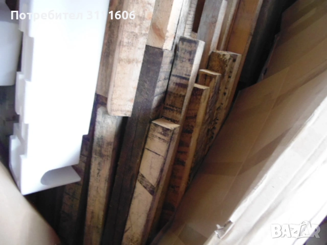 дървен материал гредички 6см на6см дължина 80 см, снимка 2 - Строителни материали - 54182537