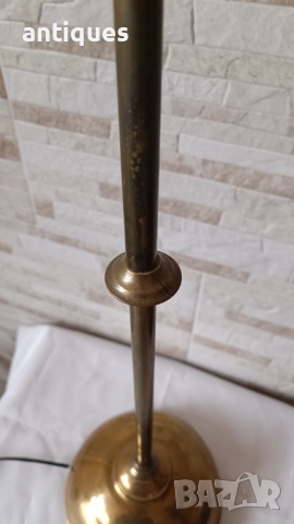 Стара месингова лампа - лампион - немски - Антика, снимка 6 - Антикварни и старинни предмети - 53005629