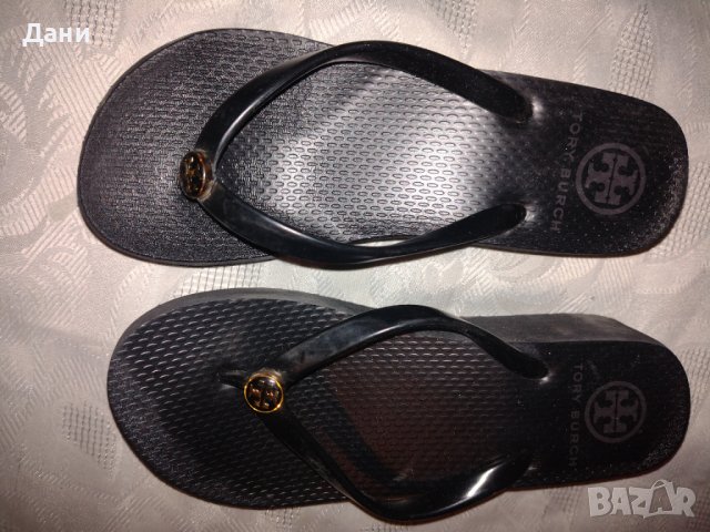 Дамски джапанки на платформа Tory Burch , снимка 5 - Чехли - 38493333