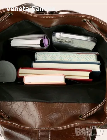 Страхотна кафява раница, снимка 7 - Раници - 48027940