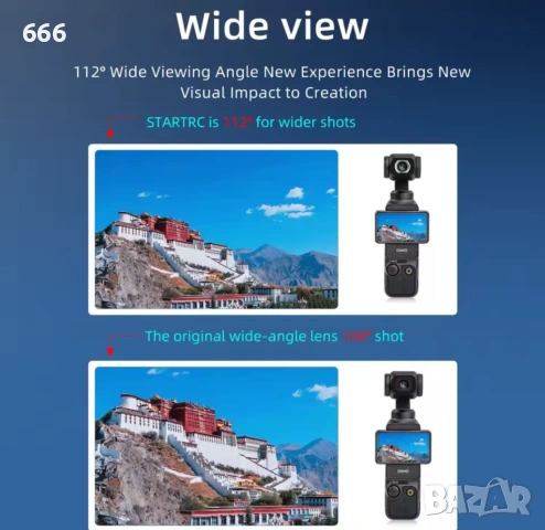 Широкоъгълен обектив, снимка 5 - Друга електроника - 54121361