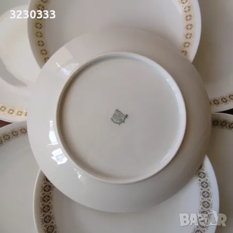Порцеланови чинии за торта, плитки 7 бр., снимка 5 - Чинии - 49055497