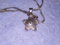 ИЗЯЩНО СРЕБЪРНО КОЛИЕ с ФЛОРАЛЕН СРЕБЪРЕН МЕДАЛЬОН СРЕБРО 925 с ЦИРКОН с БРИЛЯНТЕН ФАСЕТ 34381, снимка 16