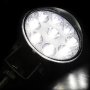 2 Броя Комплект Кръгли Мини Диоден Фар Прожектор Дневни Светлини Диодна Лампа Нови 27W HAL180, снимка 5