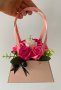 Аранжирани сапунени рози в кутии 8 март-Свети Валентин подарък цветя, снимка 2