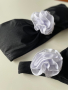 Дамски бански половинки с 3D рози в черен цвят, снимка 8