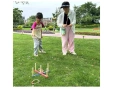 Дървена игра "Ring Toss" (хвърляне на рингове), известна още като "Quoits". , снимка 6