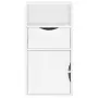 vidaXL Страничен шкаф с чекмедже ODDA White 40x24x79 cm, снимка 6