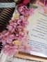 Покана в рамка с цветя за кръстници/кумове, снимка 6