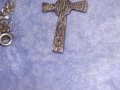 СТАР СКЪПОЦЕНЕН РЕТРО СТИЛ СРЕБЪРЕН 925 НАГРЪДЕН КРЪСТ със СРЕБЪРНА СРЕБРО 925 ФИНА ВЕРИЖКА 26029, снимка 6
