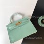 Hermes Kelly Mini light green, снимка 1 - Чанти - 36780324