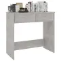 vidaXL Бюро, бетонно сиво, 80x40x75 см, инженерно дърво, снимка 5