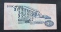 Банкнота.Сингапур. 1976 година. 1  долар . Рядка . Птици., снимка 3
