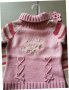 Детско поло, пуловерче розов цвят за 3 год, 98 см височина, снимка 3