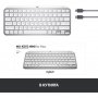 Безжична клавиатура Logitech MX Keys Mini For MAC 920-010526, Bluetooth, US, PALE GREY, снимка 4