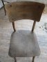 Столове  -4 дървени старинни и 2 метални-с дефекти  и подлежащи на ремонт, снимка 5