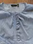 MASSIMO DUTTI  blue striped shirt - дамска риза р-р 38 / М, снимка 1
