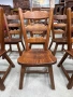 Комплект трапезни столове от дъбов масив, снимка 7
