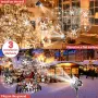 LED проекторни светлини със снежинки, снимка 5