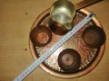 Продавам меден сервиз за кафе или ракия, снимка 3