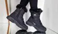 Дамски зимни боти с пух Nike черни , снимка 4