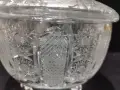 кристална бонбониера купа с капак , снимка 18