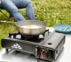 ПРОМО!! Туристически газов котлон 2в1, метален, 2100W, 34x28x11см, в куфар, снимка 2