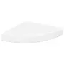 vidaXL Окачени ъглови рафтове, 4 бр, бели, 25x25x3,8 см, МДФ, снимка 5