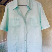 Ленена риза с удължен ръкав IN LINEA, снимка 4 - Ризи - 42278399