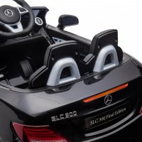 Акумулаторен КОЛА Licensed Mercedes Benz SLC300 12V с меки гуми с Кожена седалка, снимка 13 - Детски велосипеди, триколки и коли - 37014565
