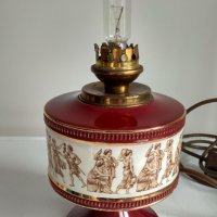 Порцеланова, ръчно изработена лампа от Италия, Флоренция. , снимка 18 - Настолни лампи - 44464338