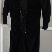 Стилна черна рокля,еластична, снимка 2 - Рокли - 39014985
