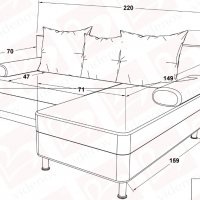 Разтегателен диван , графит, сив, снимка 4 - Дивани и мека мебел - 39556506