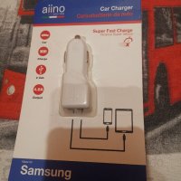 Aiino Italy  - Зарядно за кола Samsung 2USB; Изход 4,8A,НОВО, снимка 1 - Зарядни за кола - 35483769