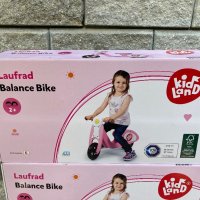 Розов детски велосипед без педали - KidsLand за 2год +, снимка 2 - Велосипеди - 42415831