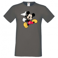 Мъжка тениска Mickey Mouse 5 Подарък,Изненада,Рожден ден, снимка 4 - Тениски - 36576314