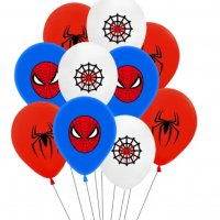 Спайдърмен spidernan паяк паяжина латекс балон парти рожден ден, снимка 1 - Други - 39534957