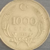 1000 лири(1990)Турция, снимка 1 - Нумизматика и бонистика - 38121748