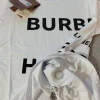 Burberry мъжка тениска фланелка блуза бяла 100% памук у имат унисекс , снимка 7 - Тениски - 40353254
