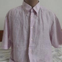 Мъжка риза с къс ръкав от лен Eton® , снимка 1 - Ризи - 25435379