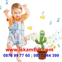 Забавният, пеещ и танцуващ кактус играчка Оги - КОД 3698, снимка 5 - Плюшени играчки - 36912399