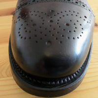 Santoni Oxford Brogue Goodyear + подарък, снимка 10 - Официални обувки - 36499461