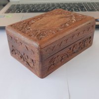 Антикварна дървена кутийка , снимка 4 - Антикварни и старинни предмети - 38028409