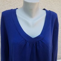 4XL  Нова тъмно синя блуза, снимка 2 - Блузи с дълъг ръкав и пуловери - 42093142
