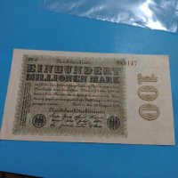 Райх банкнота - 100 милиона марки 1923 година Германия - за колекция - 18891, снимка 5 - Нумизматика и бонистика - 31186517