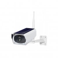 Соларна безжична WIFI IP камера 1080P HD, Водоустойчива система за видеонаблюдение , снимка 1 - IP камери - 30252452