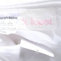 НАМАЛЕНА - нова американска бяла абитуриентска бална рокля David's Bridal, снимка 3 - Рокли - 38869854