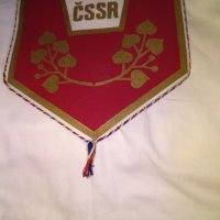 Дукла Прага футболно флагче от соца 250х175мм, снимка 3 - Футбол - 30072201